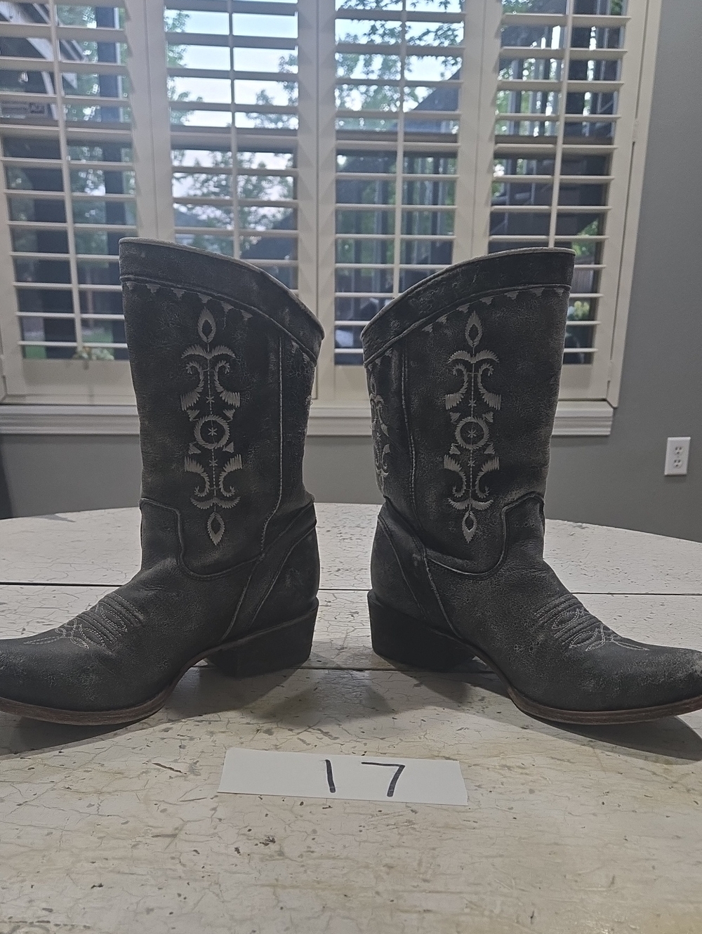 Corral 2804 Western Boots Distressed Gray Women's Size 9.5 M
